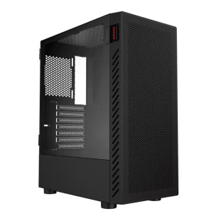 Gabinete Gamer Atx Mid-Tower Bolter Black Vulcan Sem Fonte Lateral Em Vidro Gbbvpbr Pcyes - 1