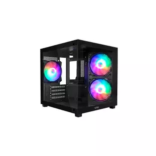 Gabinete Gamer Atx Mid-Tower G-Cube Vidro Temperado Com 3 Fans Sem Fonte Gggcvbk Vinik - 1