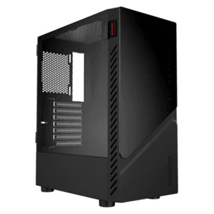 Gabinete Gamer Atx Mid-Tower Set Black Vulcan Sem Fonte Lateral Em Vidro Gsbvpbr Pcyes - 1