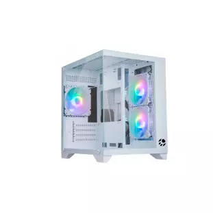 Gabinete Gamer Grand Soul Pro Sem Fonte Lateral Em Vidro Com 3x Fans Branco Bg-052 Bluecase - 1