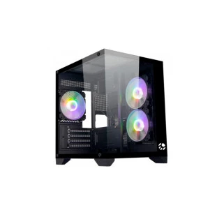 Gabinete Gamer Grand Soul Pro Sem Fonte Lateral Em Vidro Preto Bg-052 Bluecase - 1