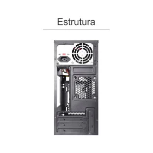 Gabinete Micro Atx 1 Baia Fonte 200W Gm-16W1 Kmex - 4