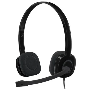 HEADSET * STEREO H151 981-000587 PRETO LOGITECH - 1