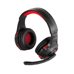 Headset Gamer Led Vermelho Biauricular Usb Com Microfone Bright - 1