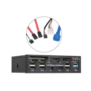 Hub 4 Portas Usb 3.0 Esata Port Internal Card Oem - 1