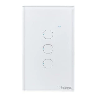 Interruptor Smart Wifi Touch 3 Ews 1003 Branco Intelbras - 1