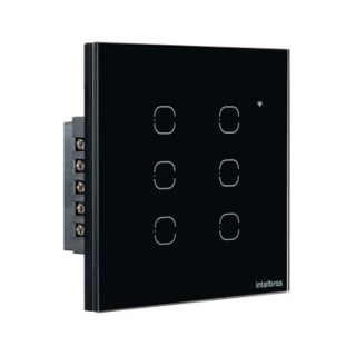 Interruptor Smart Wifi Touch 6 Ews 1006 Preto Intelbras - 1