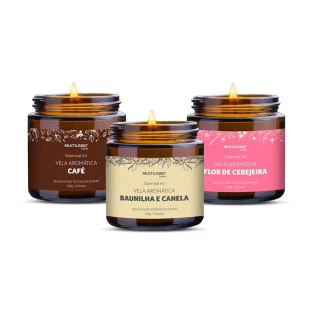 Kit De Velas Aromaticas Sensacoes 100G Hc527 Multilaser - 1