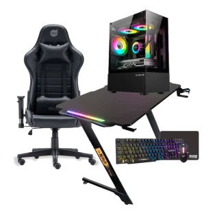 Kit Gamer (Mesa + Computador I5-10400 16Gb Ddr4 Ssd 480Gb + Kit Teclado + Mouse Pad + Cadeira Gamer) - 1