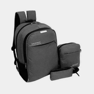 Kit Mochila Com 2 Mini Bolsas Mn4118 - 1