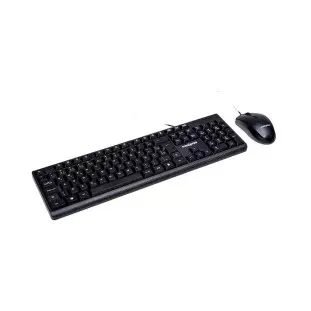 Kit Teclado + Mouse Com Fio 2.0 Usb 60000156 Preto Maxprint - 1