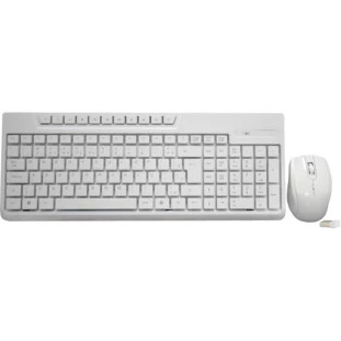 Kit Teclado + Mouse Sem Fio Ka-0228 Map334 Branco Kmex - 1