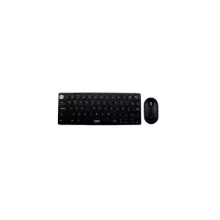 Kit Teclado + Mouse Sem Fio Usb Retro Preto Tm409 Oex - 1