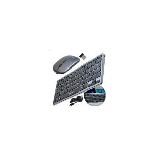 Kit Teclado + Mouse Sem fio Bluetooth Recarregavel 1600Dpi Hk8860 Kaizu - 1