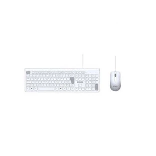Kit Teclado + Mouse Soft Usb 2m Branco Pcosf2W Pcyes - 1