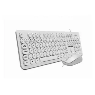 Kit Teclado + Mouse Usb Branco Concordia - 1