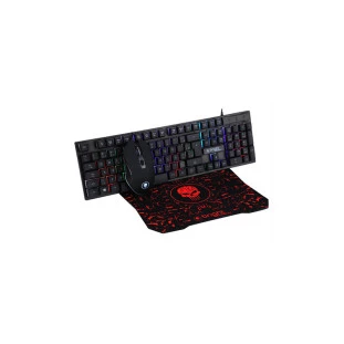 Kit Teclado + Mouse Usb + Mouse Pad Gamer Cb01 Bright - 1