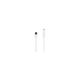 Cabo De Dados Elegant 2.1 Micro Usb/Lightning Branco Remax - 1