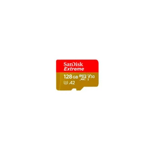 Memory Card 128Gb Micro Sd Extreme Com Adaptador Sdxc Uhs-i U3 Sdsqxaa-128G-Gn6Aa Sandisk - 1
