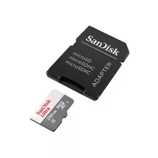 Memory Card 256Gb Micro Sd 256Gb Com Adpt Classe 10 Sdsqunr-256G-Gn6Ta Sandisk - 1