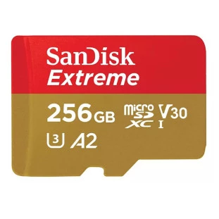 Memory Card 256Gb Micro Sd Extreme Com Adaptador Sdxc Uhs-I Sdsqxa1-256G-Gn6Ma Sandisk - 1