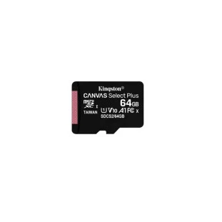 Memory Card 64Gb Micro Sd 64Gb Com Adpt Classe 10 Canvas Select Sdcs2 Kingston - 1