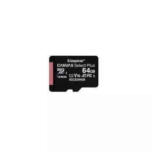 Memory Card 64Gb Micro Sd 64Gb Com Adpt Classe 10 Canvas Select Sdcs2 Kingston - 1