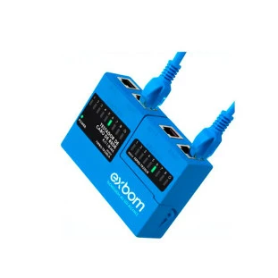 Mini Testador Cabo De Rede Rj45 Rj11 Com Led Exbom - 1
