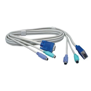 Cabo X  Kvm 2 Ps2 (Teclado/Mouse) Db15 (Video) 1,80 Metros Tk-C06 Trendnet - 1