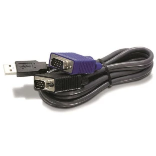 Cabo X Kvm Usb (Teclado/Mouse) Db15 (Video) 5 Metros Tk-Cu15 Trendnet - 1