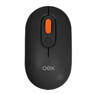 Mouse Retro Sem Fio Optico Preto Ms604 Oex - 1