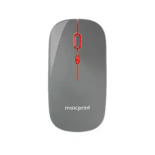Mouse Sem Fio Croma Recarregavel 1600Dpi Cinza Maxprint - 1