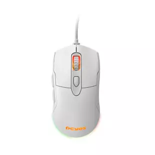 Mouse Usb Gamer Malus 6 Botoes 12400 Dpi Rgb Branco Pmgmwg Pcyes - 1