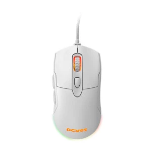 Mouse Usb Gamer Malus 6 Botoes 12400 Dpi Rgb Branco Pmgmwg Pcyes - 1
