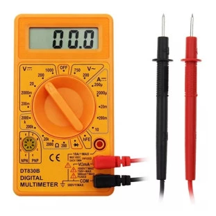 Multimetro Digital Com Bateria E Cabo Teste Dt-830D Oem - 1