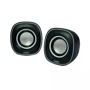 Caixa De Som Usb/P2 6W Rms Speaker Round Preto Sk100 Oex - 1