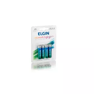 Pilha Alcalina AAA Blister Com 4 Unidades 82155 Elgin - 1