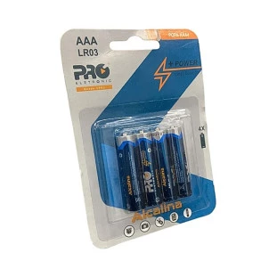 Pilha Alcalina AAA Blister Com 4 Unidades Pqpa-Aaa4 Proeletronic - 1
