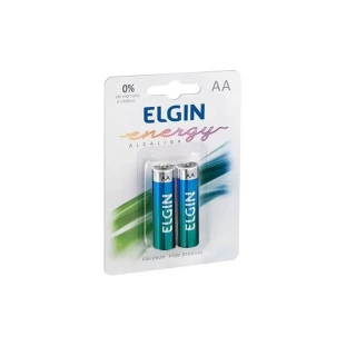 Pilha Alcalina AA Blister Com 2 Unidades 82152 Elgin CE - 1