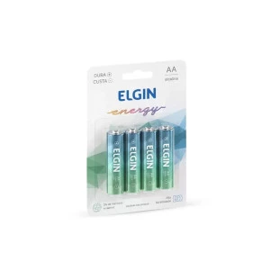 Pilha Alcalina AA Blister Com 4 Unidades 82153 Elgin - 1