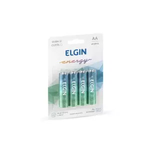 Pilha Alcalina AA Blister Com 4 Unidades 82153 Elgin - 1