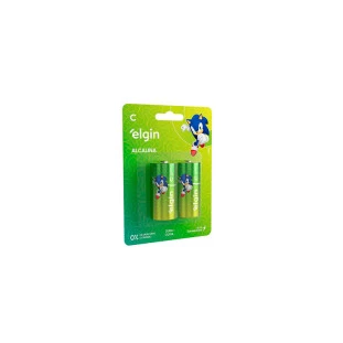 Pilha Alcalina Tipo C Blister Com 2 Unidades 82156 Elgin - 1