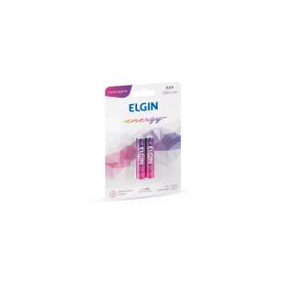 Pilha Recarregavel AAA Blister Com 2 Unidades 1000Mah Elgin CE - 1