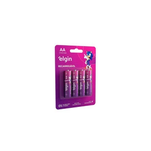 Pilha Recarregavel AA Blister Com 4 Unidades 2700Mah 82175 Elgin - 1