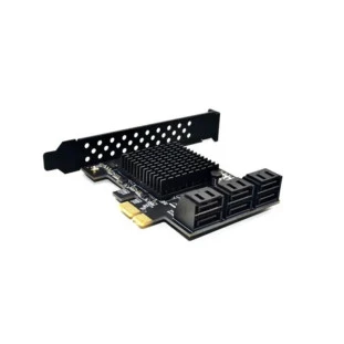 Placa Pci-E 6 Portas Controladora Sata 3.0 Marvell 88Se9215 Oem - 1