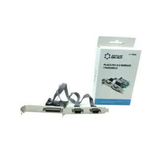 Placa Rede Pci-Express 2 Seriais 1 Paralela Lt-P230 Lotus - 1