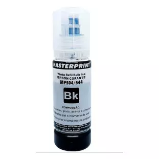 Refil Tinta 504|544 70Ml Preto Compativel Epson |L3150 L3250 L4160 L5190| Masterprint - 1