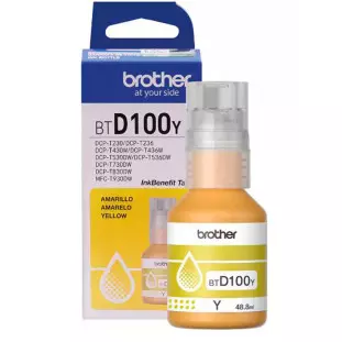 Refil Tinta Btd100y 48,8Ml Amarelo Brother - 1