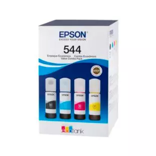 Refil Tinta T544520 65Ml Com 4 Cores (Preto Amarelo Ciano Magenta) Epson - 1