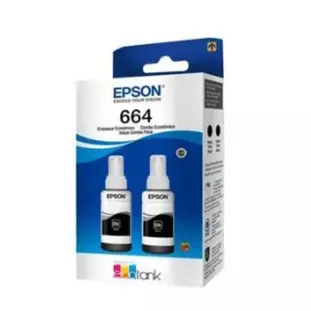 Refil Tinta T664120-2P 70Ml 2x Refis Preto Epson - 1